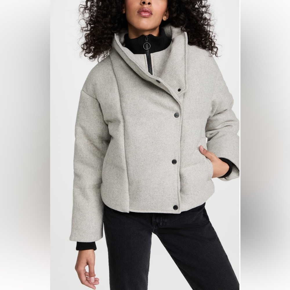 ba&sh Boston Quilted Wool Blend Jacket